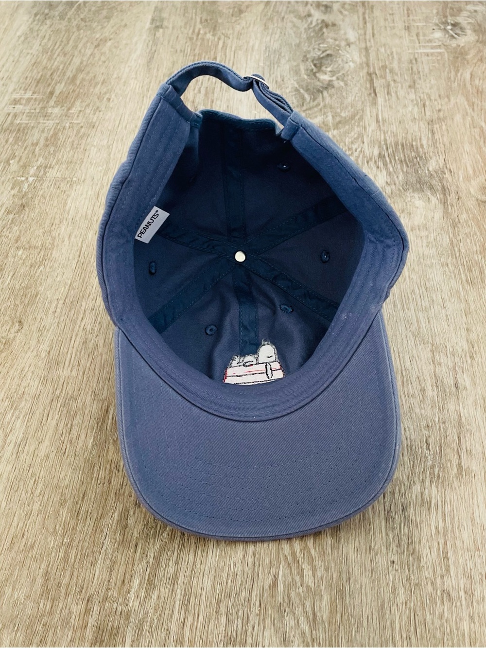 Peanuts Blue Dad Hat with Snoopy "Mood" Embroidery - Picture 3 of 4